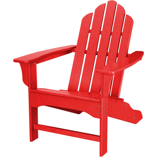 Cape Soleil, Verde Adirondack Chair in Sunset Red